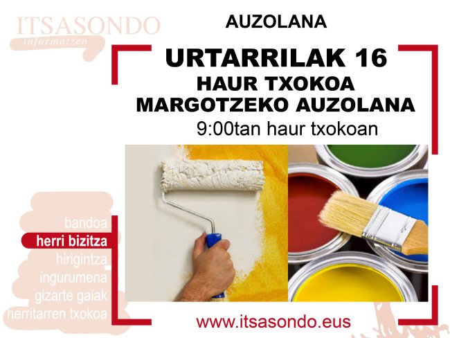 AUZOLANA | Haur Txokoa margotzeko