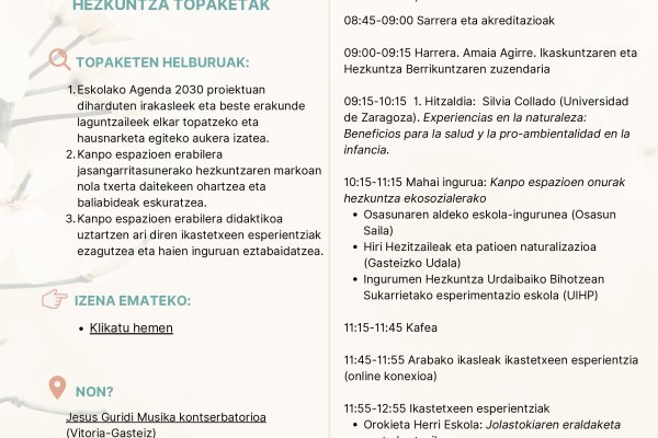 KANPO ESPAZIOEN  GARRANTZIA  HEZKUNTZA  EKOSOZIALEAN