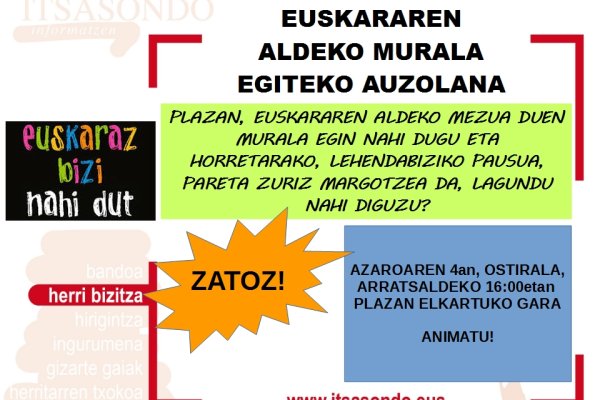 AZAROAK 4 - EUSKARAREN MURALERAKO AUZOLANA